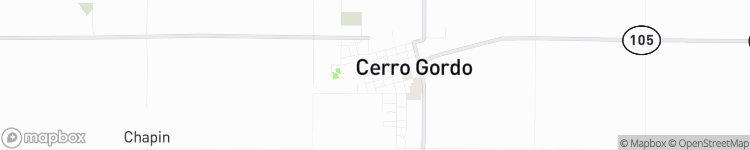 Cerro Gordo - map