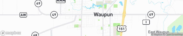 Waupun - map