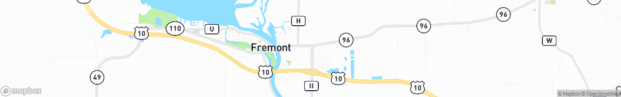 Fremont Citgo - map
