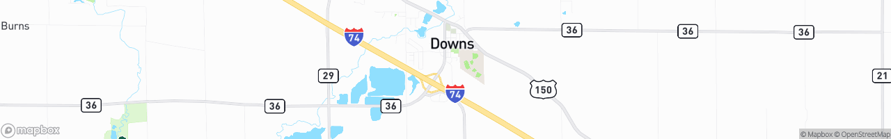 Downs Travel Mart - map