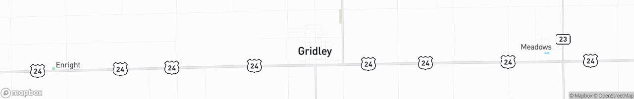 Gridley - map