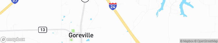 Goreville - map
