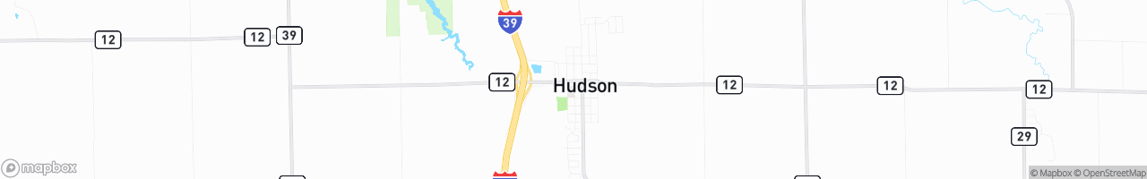 Hudson - map