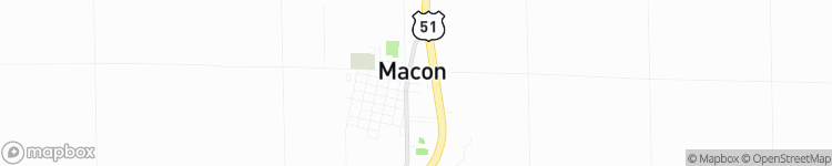 Macon - map