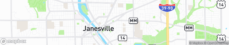 Janesville - map