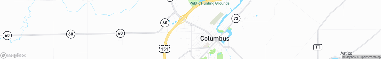 Columbus Coastal Mart - map