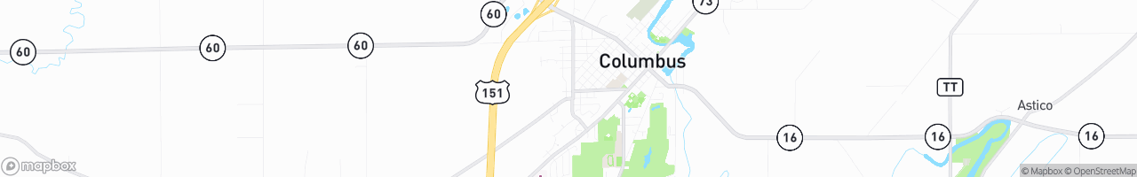 Columbus - map