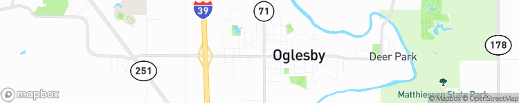 Oglesby - map