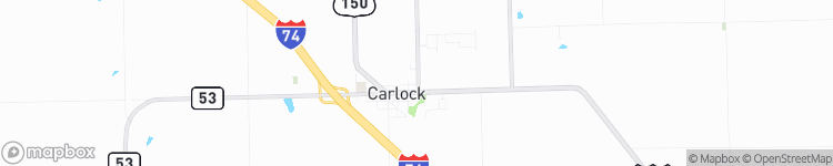Carlock - map