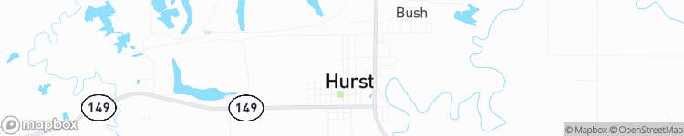 Hurst - map