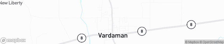 Vardaman - map