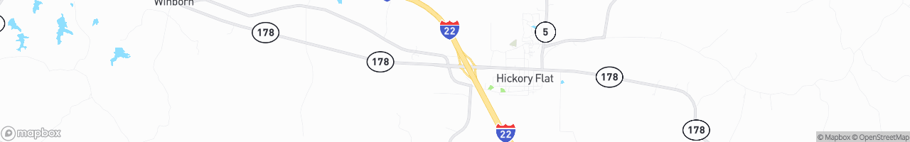 Hickory Flat Truck Stop - map