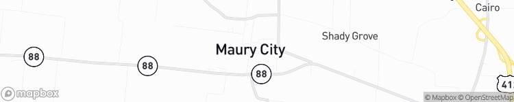 Maury City - map
