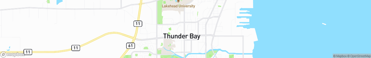 Thunder Bay Husky Travel Center - map