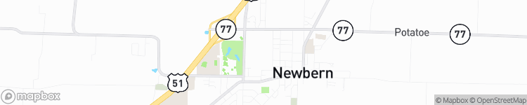 Newbern - map