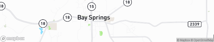 Bay Springs - map