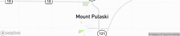 Mount Pulaski - map