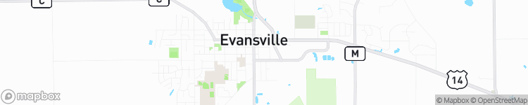 Evansville - map