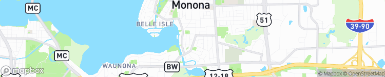 Monona - map