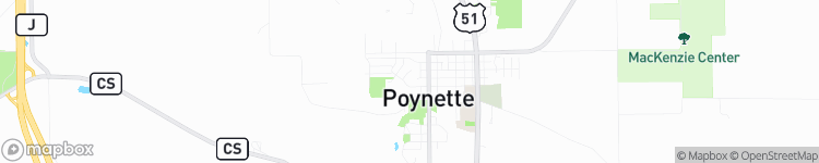 Poynette - map