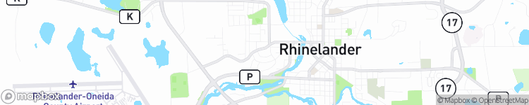 Rhinelander - map