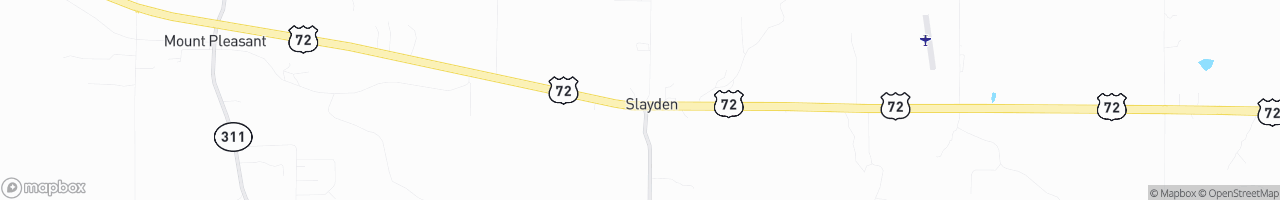 Slayden Travel Center - map