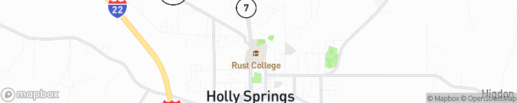 Holly Springs - map