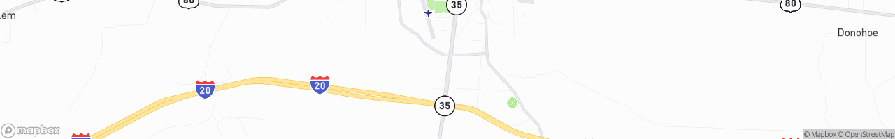 Chevron Curb Stop - map