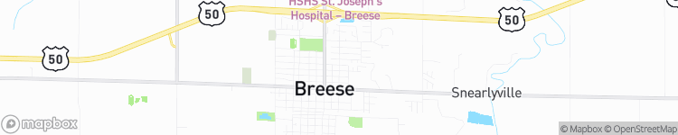 Breese - map
