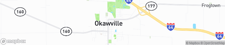 Okawville - map
