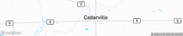 Cedarville - map