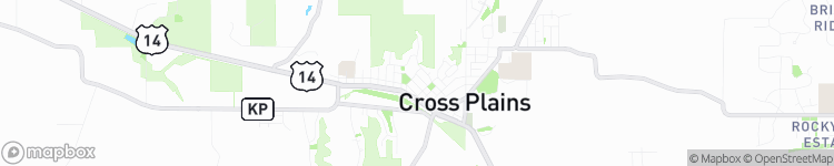 Cross Plains - map
