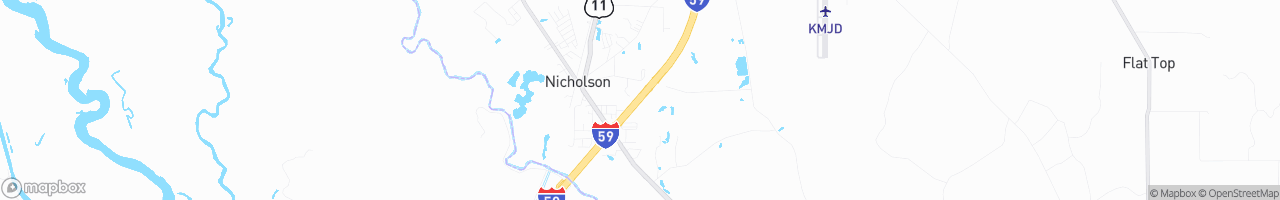 Weigh Station Picayune NB - map