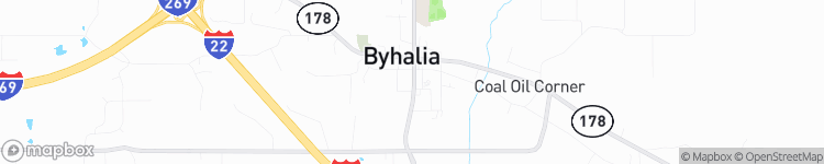 Byhalia - map