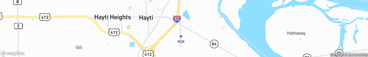 Double Nickel Truck Stop - map