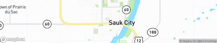 Sauk City - map
