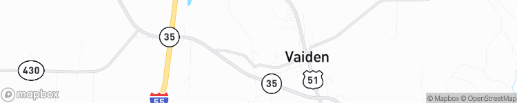 Vaiden - map