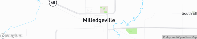 Milledgeville - map