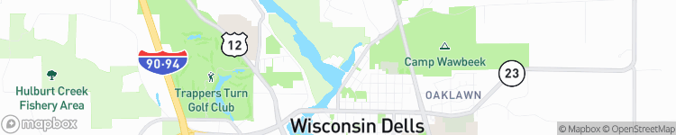 Wisconsin Dells - map