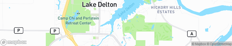 Lake Delton - map