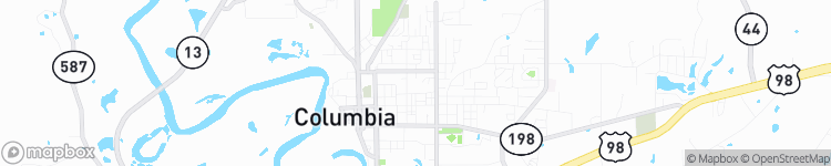 Columbia - map