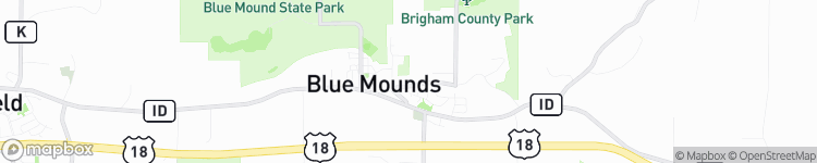 Blue Mounds - map