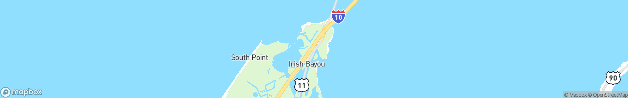 Irish Bayou Travel Center - map