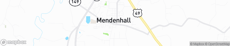 Mendenhall - map