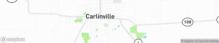 Carlinville - map