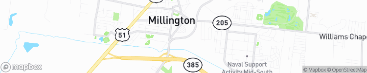 Millington - map