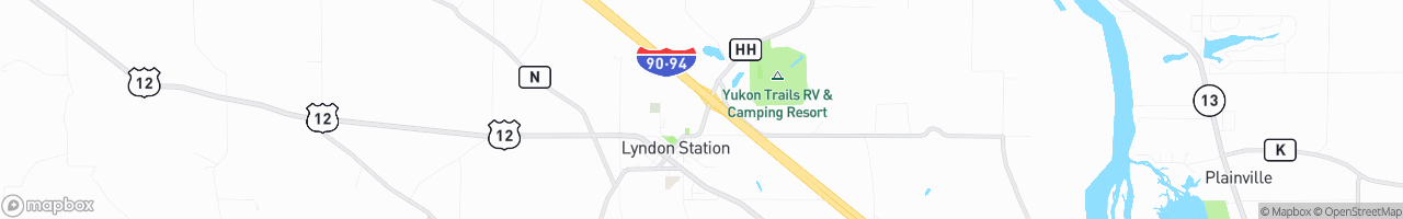 Lyndon Station BP - map