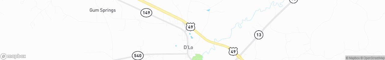 TruckMap | D'Lo Truck Stop (Spur) 4275 Hwy 49 S D'Lo MS 39044