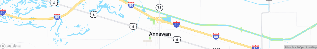 Annawan Shell - map