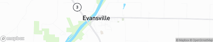 Evansville - map